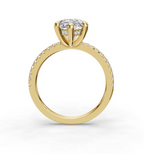 PEAR PAVE WITH HIDDEN HALO RING
