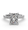 RADIANT PAVE WITH HIDDEN HALO RING