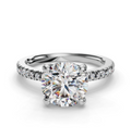 ROUND PAVE WITH HIDDEN HALO RING