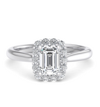 EMERALD HALO WITH HIDDEN HALO RING