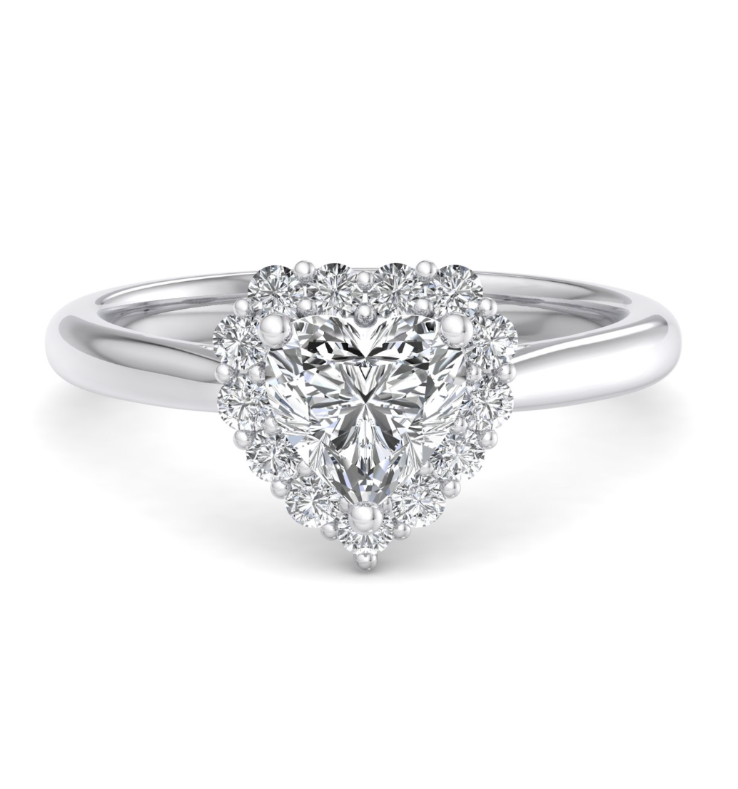 HEART HALO WITH HIDDEN HALO RING