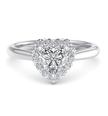 HEART HALO WITH HIDDEN HALO RING