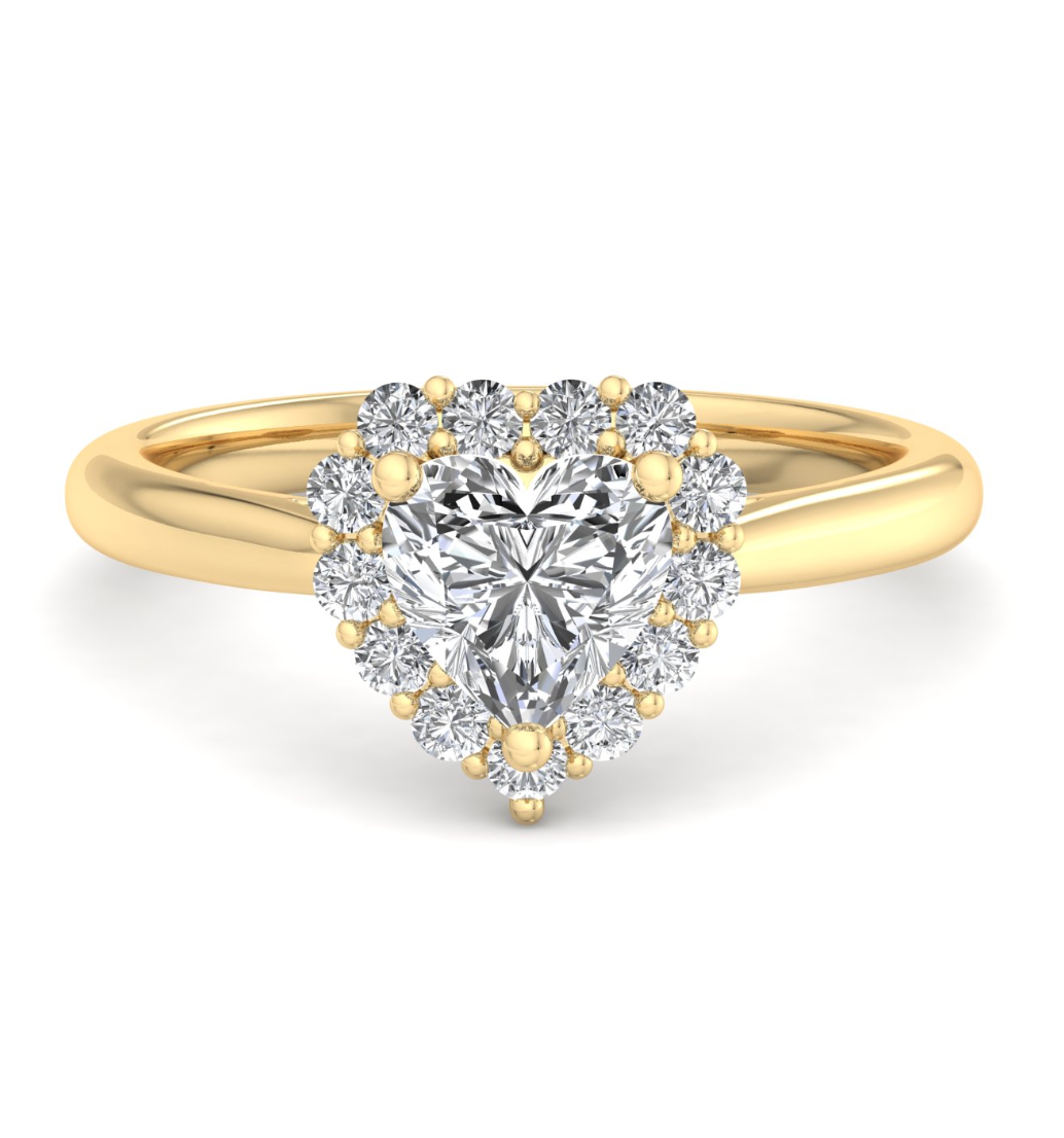 HEART HALO WITH HIDDEN HALO RING