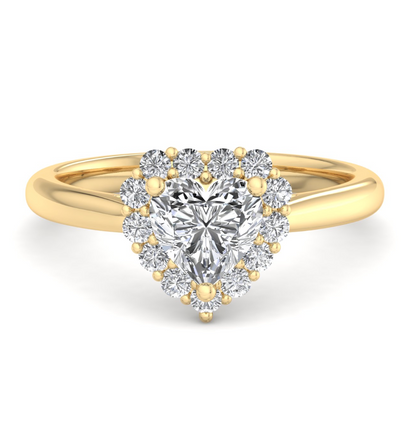 HEART HALO WITH HIDDEN HALO RING