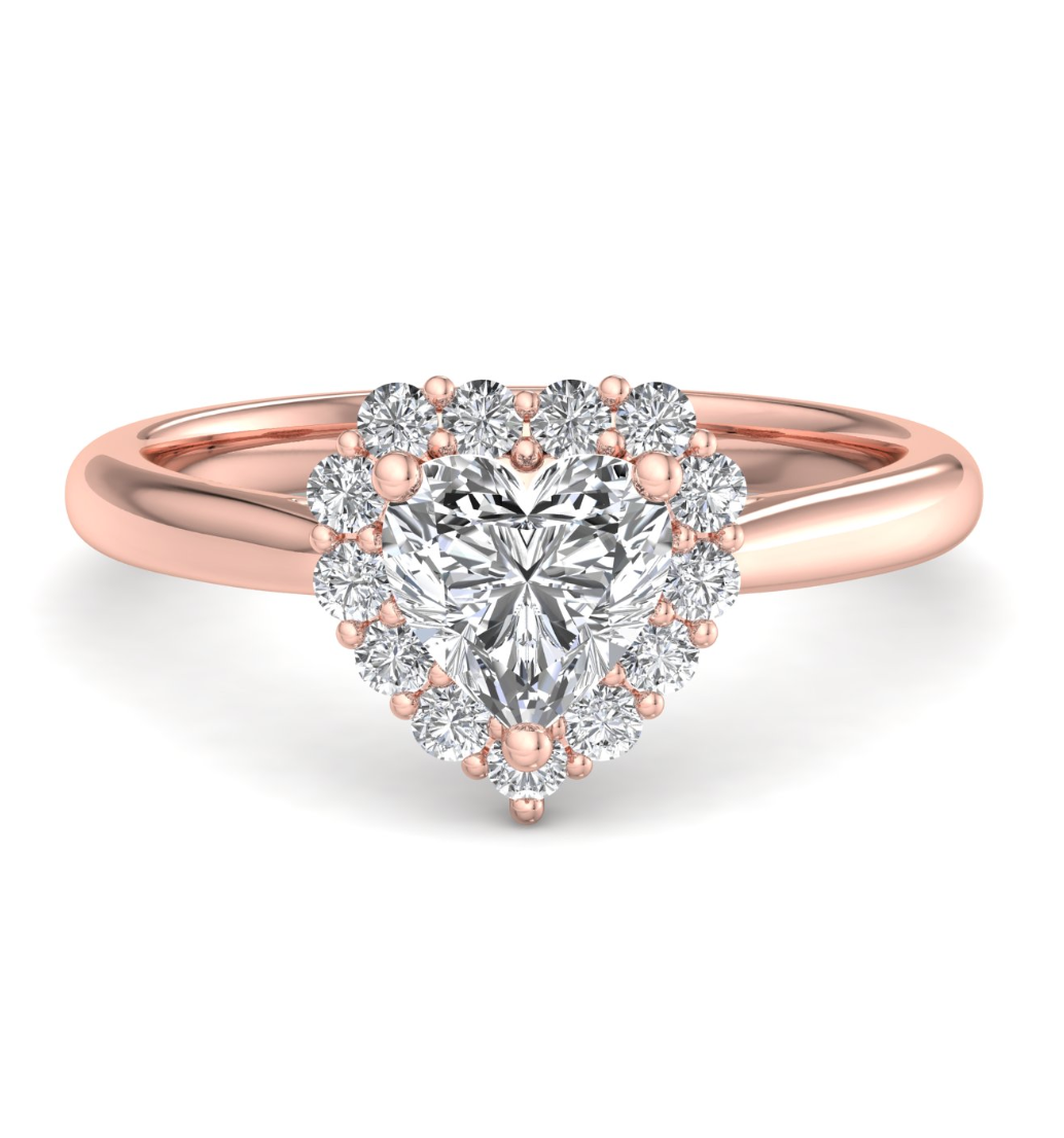 HEART HALO WITH HIDDEN HALO RING