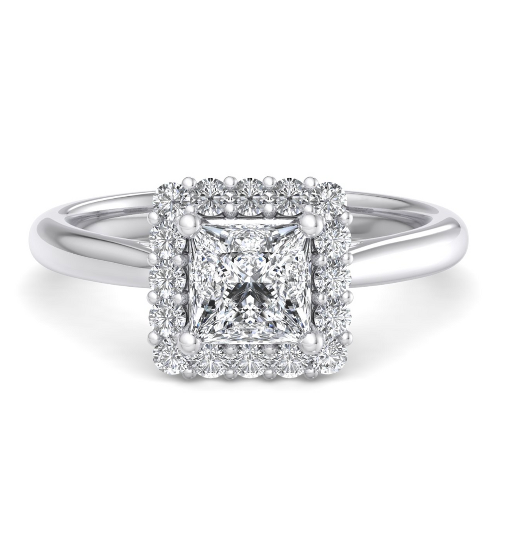 PRINCESS HALO WITH HIDDEN HALO RING