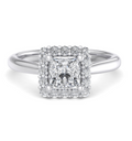 PRINCESS HALO WITH HIDDEN HALO RING