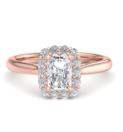 RADIANT HALO WITH HIDDEN HALO RING