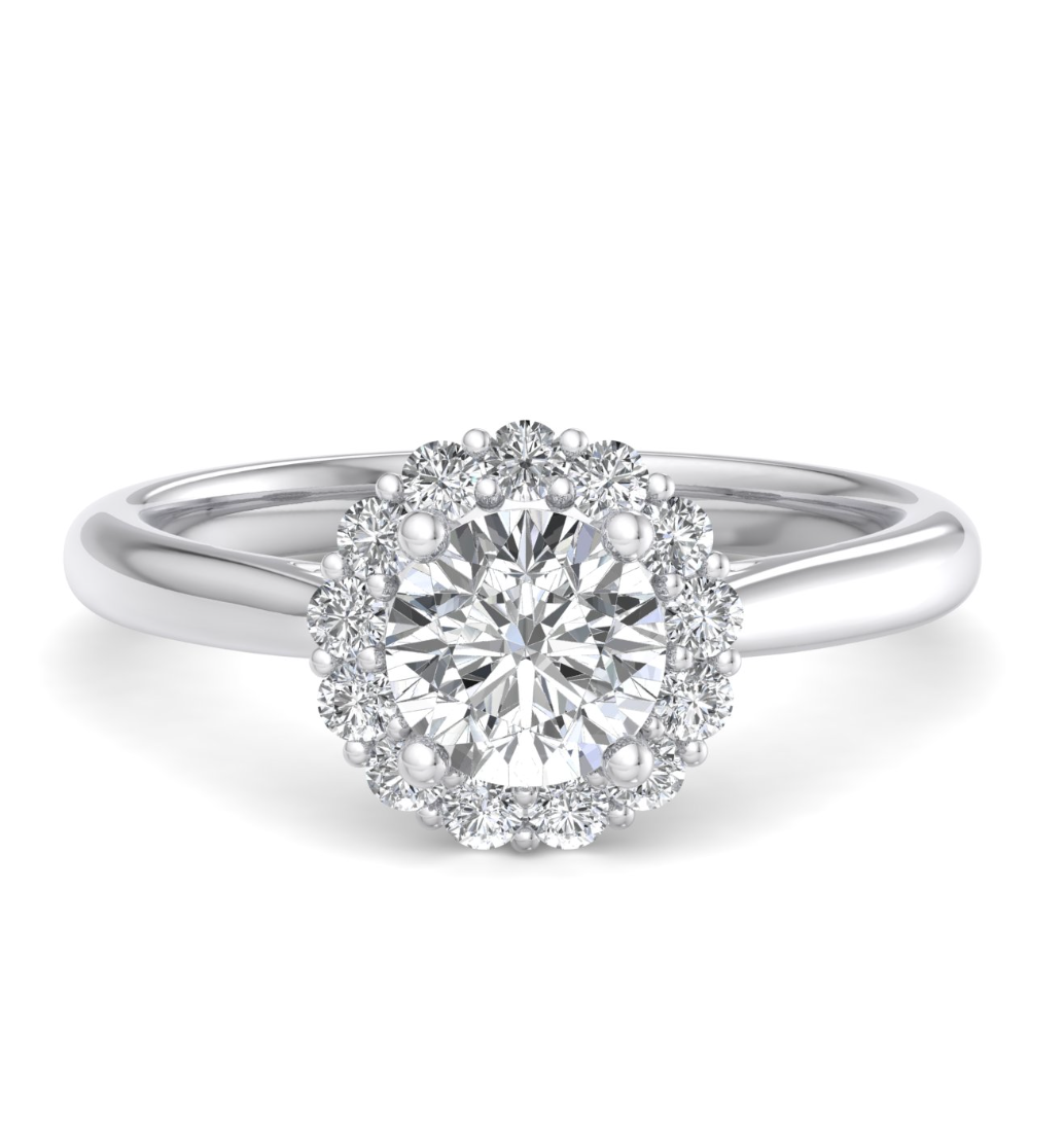 ROUND HALO WITH HIDDEN HALO RING