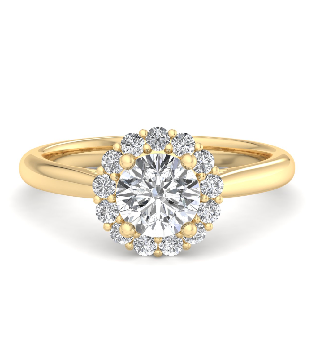 ROUND HALO WITH HIDDEN HALO RING