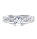 CUSHION PAVE WITH HIDDEN HALO RING