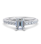 EMERALD PAVE WITH HIDDEN HALO RING