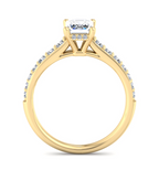 EMERALD PAVE WITH HIDDEN HALO RING