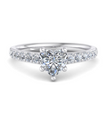 HEART PAVE WITH HIDDEN HALO RING