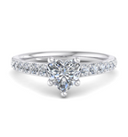 HEART PAVE WITH HIDDEN HALO RING