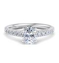 OVAL PAVE WITH HIDDEN HALO RING