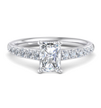 RADIANT PAVE WITH HIDDEN HALO RING