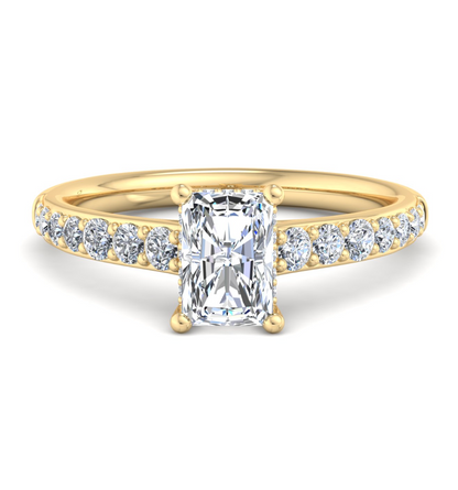 RADIANT PAVE WITH HIDDEN HALO RING
