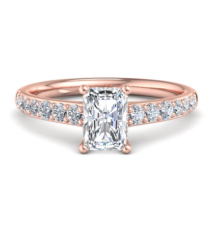 RADIANT PAVE WITH HIDDEN HALO RING