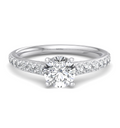 ROUND PAVE WITH HIDDEN HALO RING