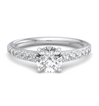 ROUND PAVE WITH HIDDEN HALO RING