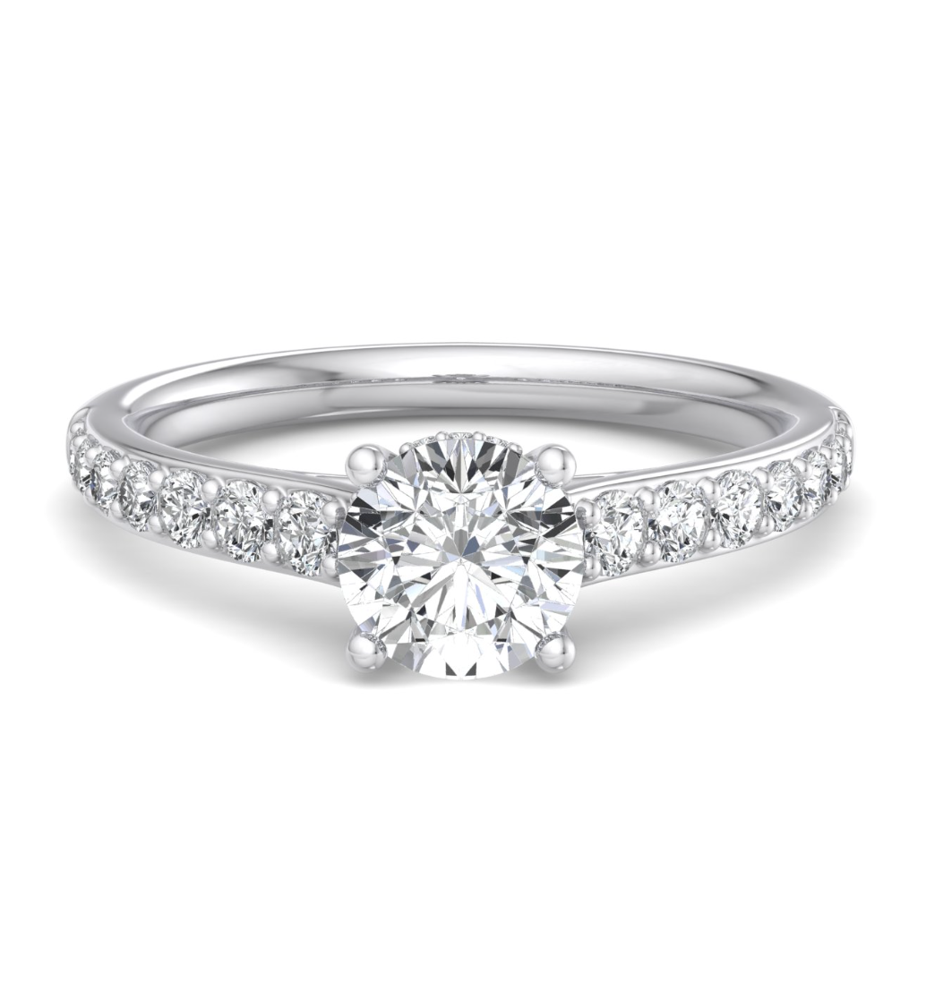 ROUND PAVE WITH HIDDEN HALO RING