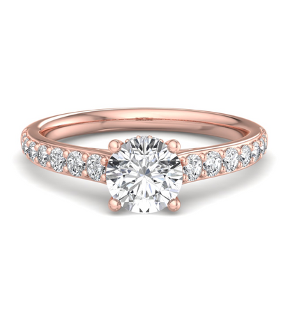 ROUND PAVE WITH HIDDEN HALO RING