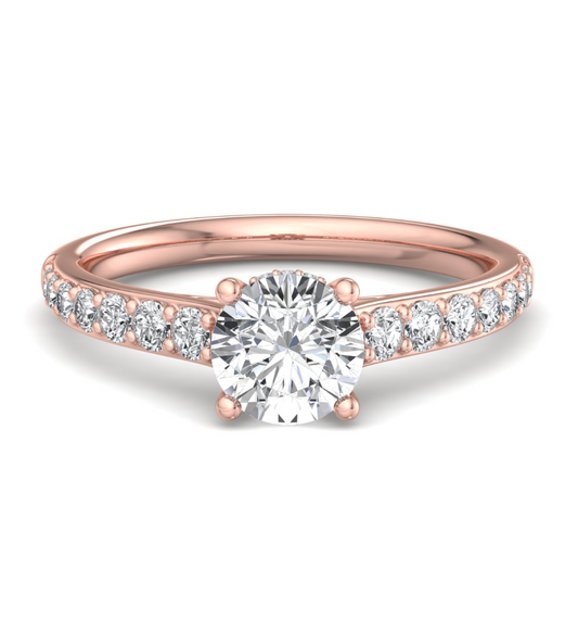 ROUND PAVE WITH HIDDEN HALO RING