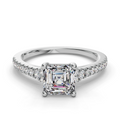 ASSCHER CATHEDRAL RING