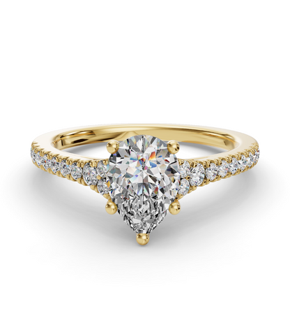 PEAR CATHEDRAL RING