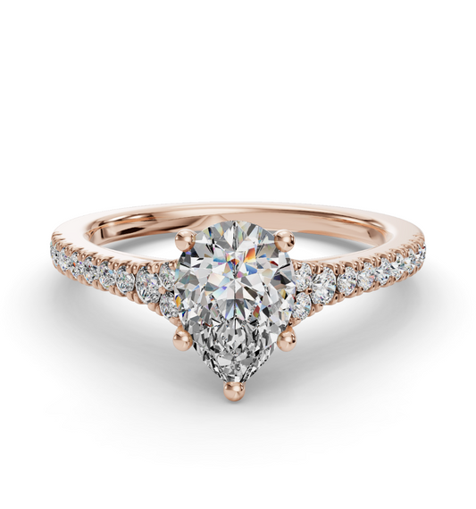 PEAR CATHEDRAL RING