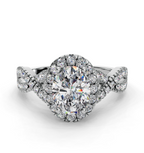 OVAL NATURE INSPIRED HALO RING