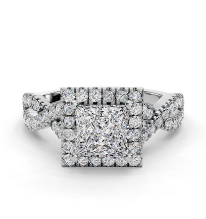 PRINCESS NATURE INSPIRED HALO RING - M&D Signature Jewels