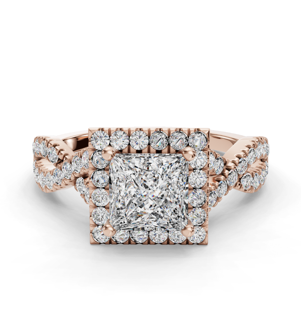 PRINCESS NATURE INSPIRED HALO RING - M&D Signature Jewels
