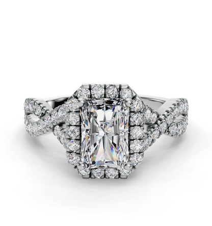 RADIANT NATURE INSPIRED HALO RING - M&D Signature Jewels
