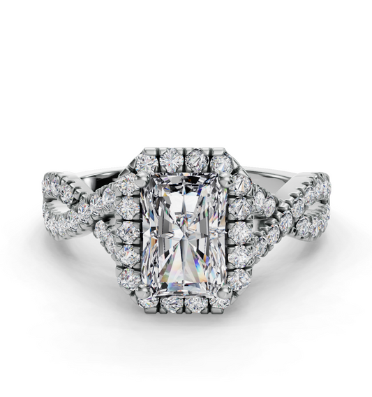 RADIANT NATURE INSPIRED HALO RING - M&D Signature Jewels