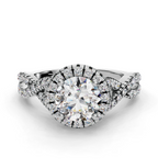 ROUND NATURE INSPIRED HALO RING