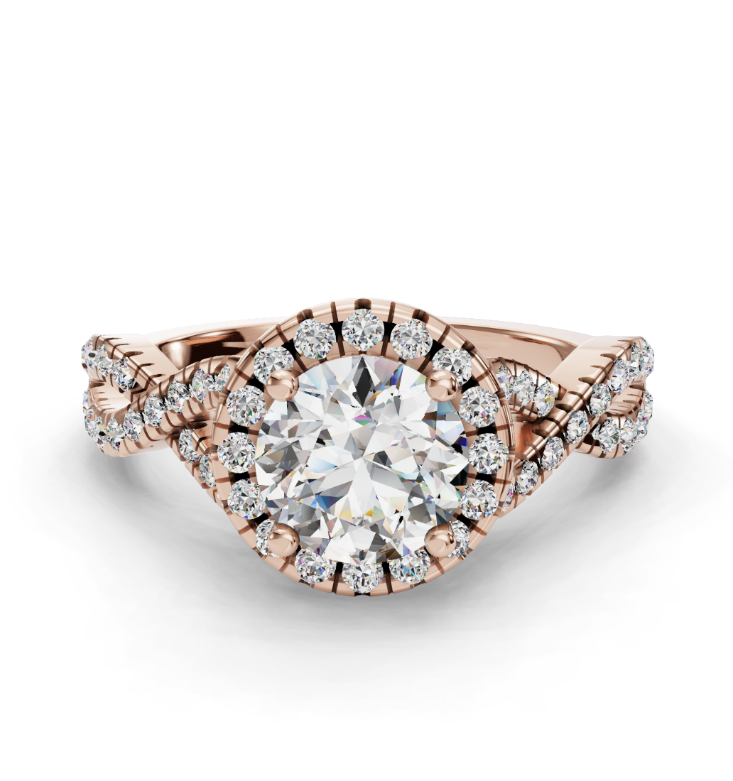 ROUND NATURE INSPIRED HALO RING
