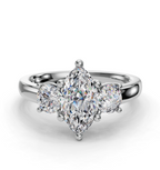 MARQUISE 3 STONE RING