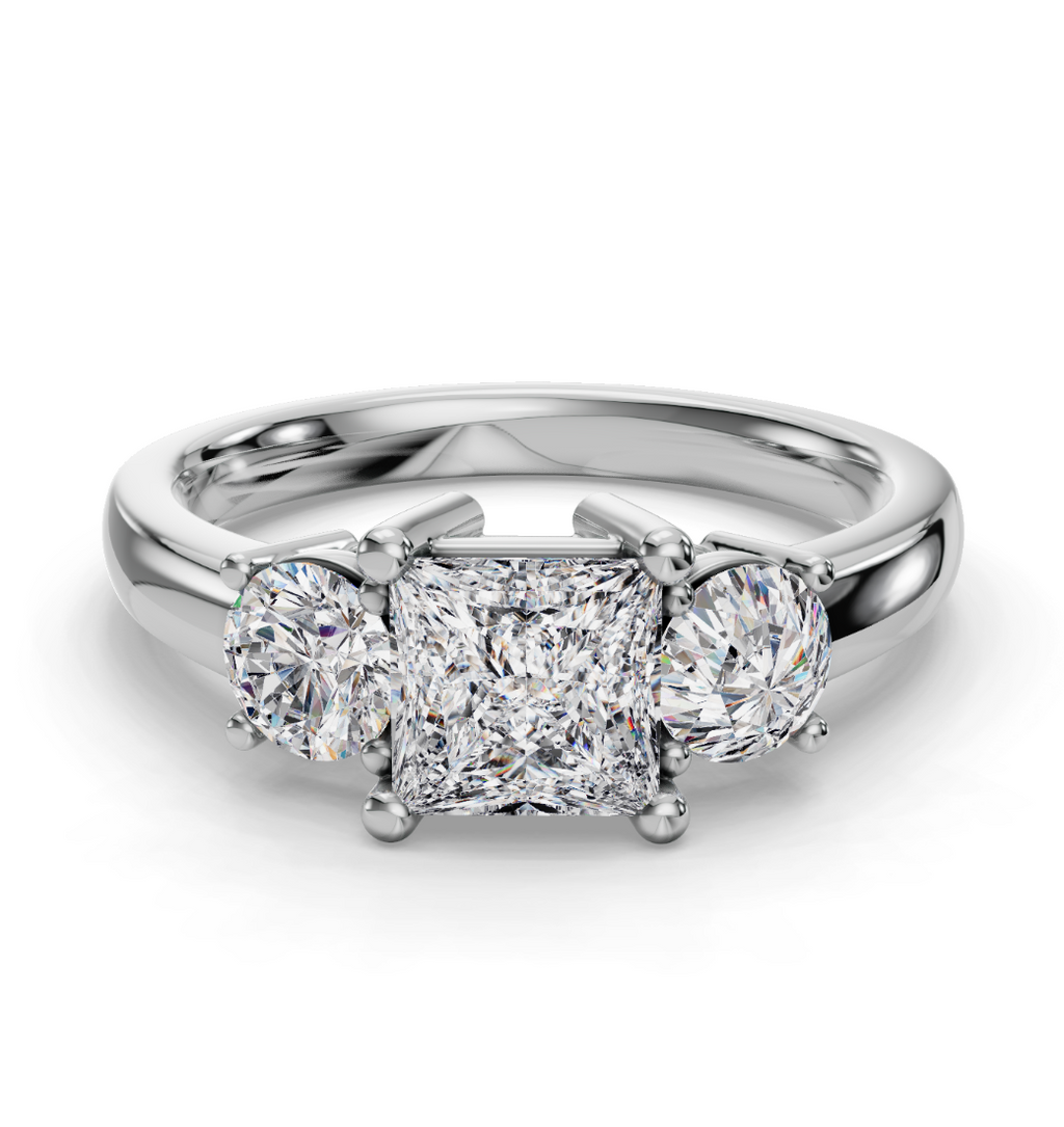 PRINCESS 3 STONE RING