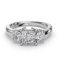 PRINCESS 3 STONE RING