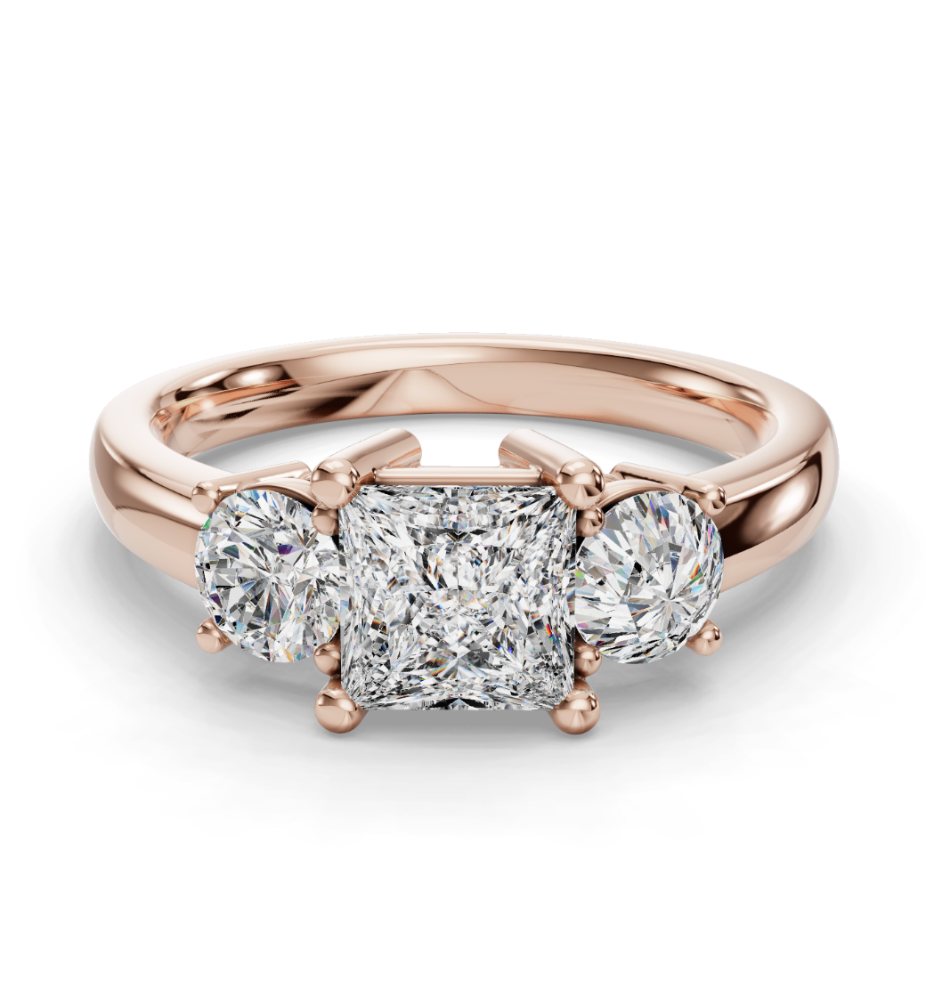 PRINCESS 3 STONE RING