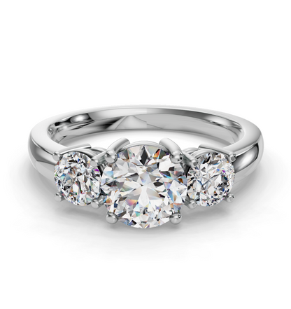 ROUND 3 STONE RING