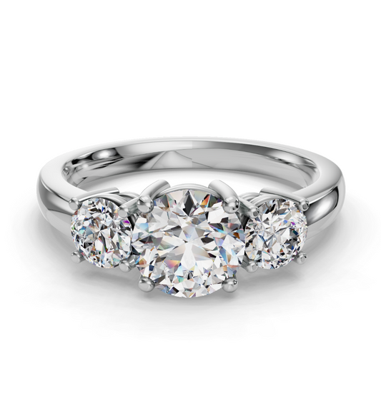 ROUND 3 STONE RING