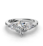 PEAR 3 STONE RING