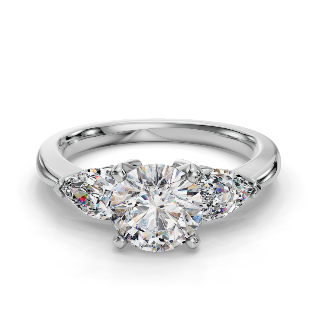 ROUND 3 STONE RING