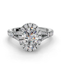 OVAL CATHEDRAL WITH HALO RING