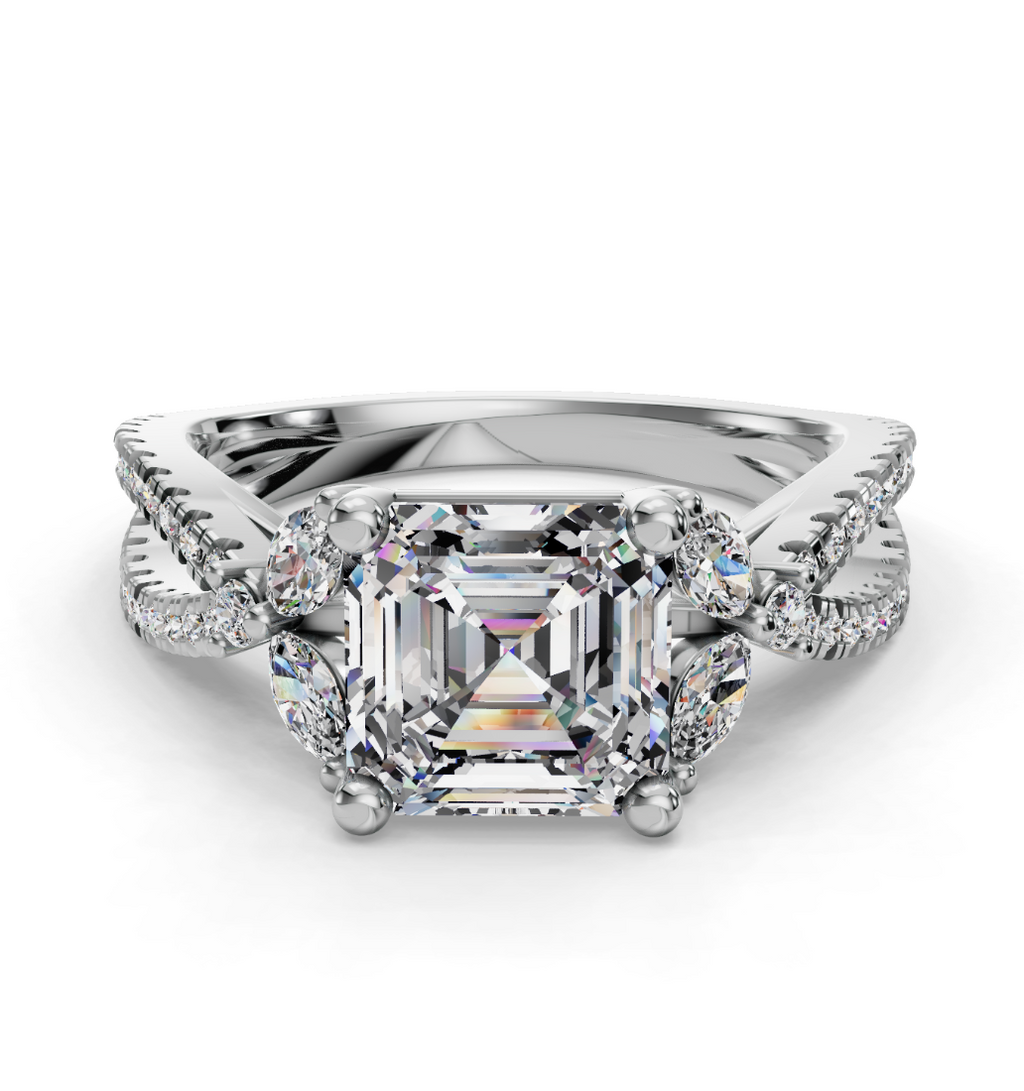 ASSCHER NATURE INSPIRED RING