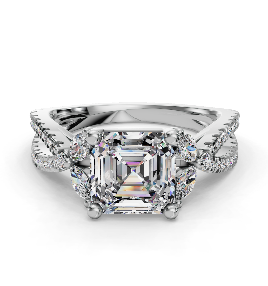 ASSCHER NATURE INSPIRED RING