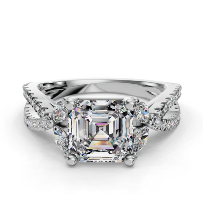 ASSCHER NATURE INSPIRED RING